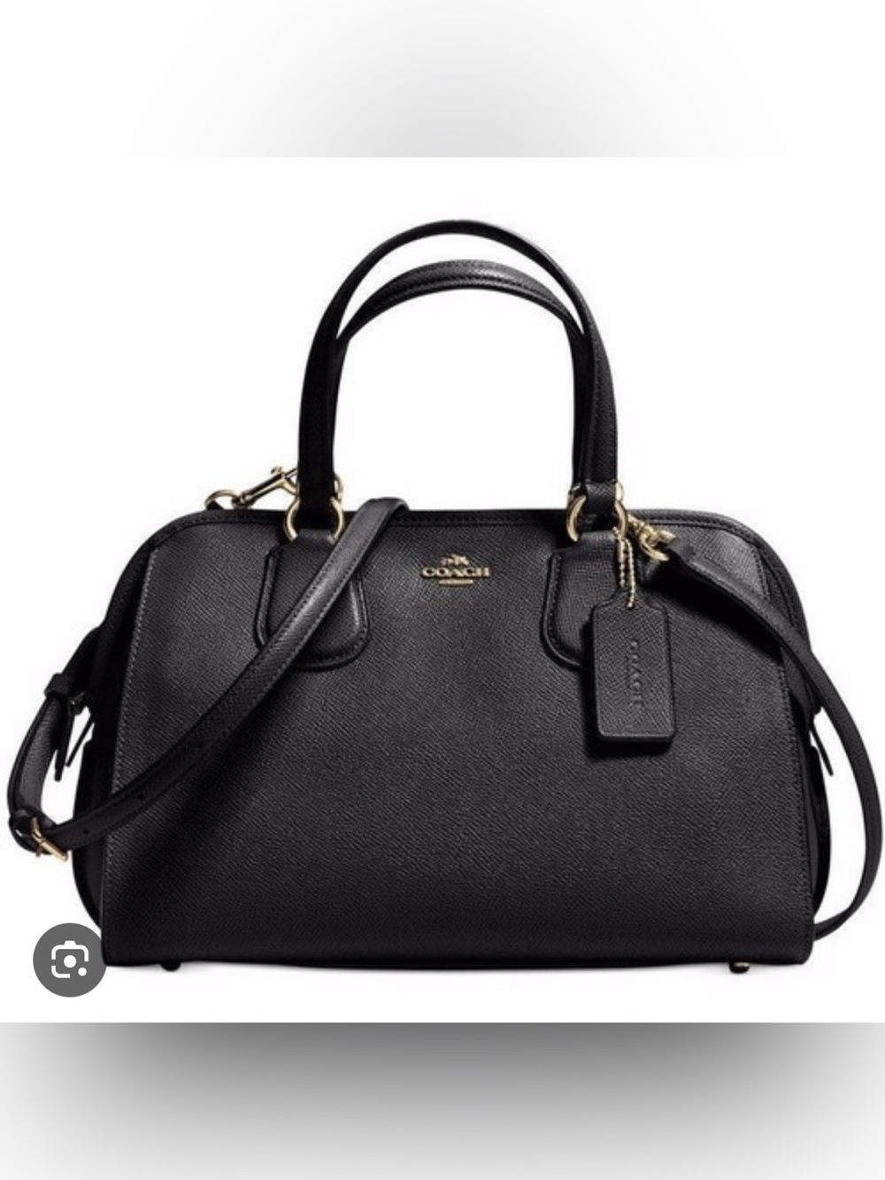 Coach Bennett Satchel in Pebble Leather